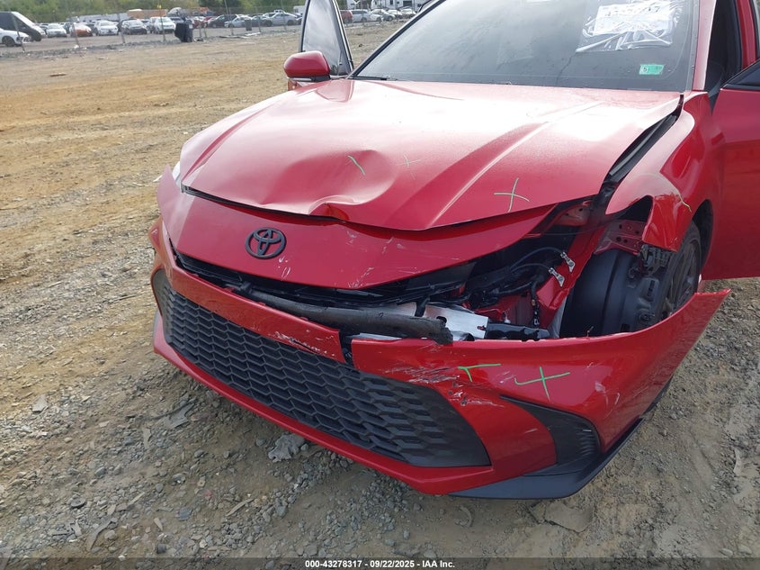 2025 Toyota Camry 2.5 Se Red Lot 111043278317 Vin 4T1DAACK2SU148238