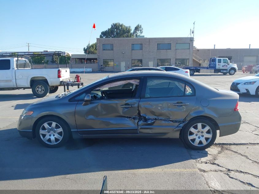 2008 Honda Civic Lx VIN: 2HGFA16508H351791 Lot: 43278340