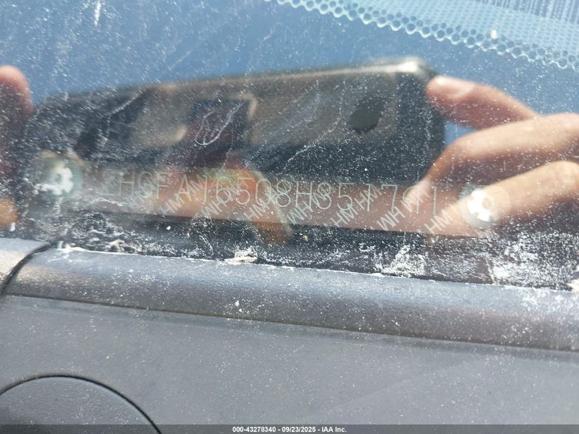 2008 Honda Civic Lx VIN: 2HGFA16508H351791 Lot: 43278340