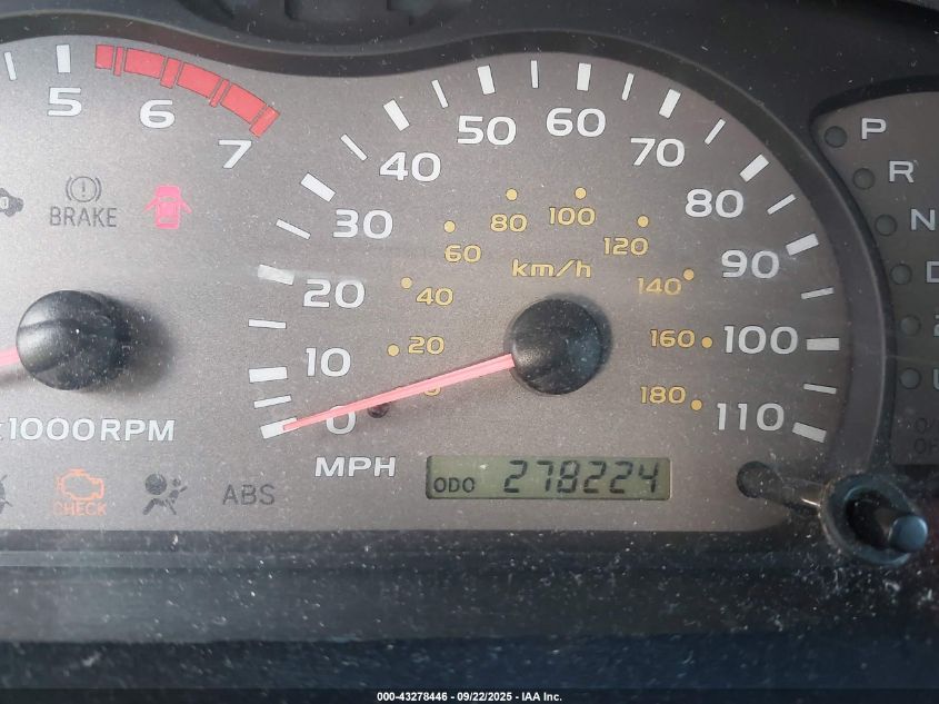 2003 Toyota Sequoia Sr5 V8 VIN: 5TDBT44A43S200780 Lot: 43278446