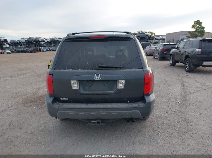 2004 Honda Pilot Ex-L VIN: 2HKYF18514H523365 Lot: 43278578