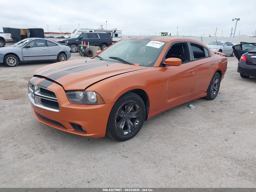 2011 Dodge Charger orange sedan flexible 2B3CL3CG7BH525460 photo #3
