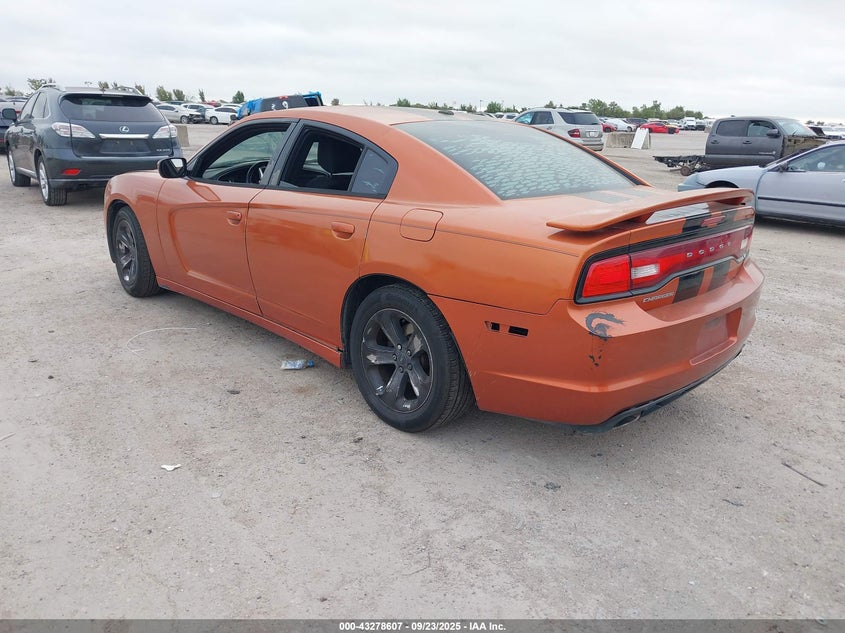 2011 Dodge Charger orange sedan flexible 2B3CL3CG7BH525460 photo #4