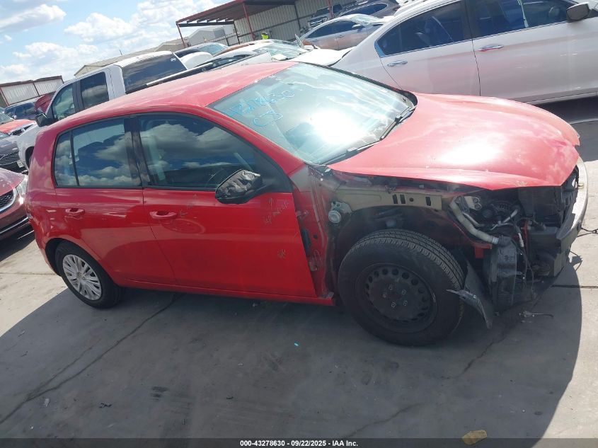 2012 Volkswagen Golf 2.5L 4-Door VIN: WVWDB7AJ1CW040570 Lot: 43278630