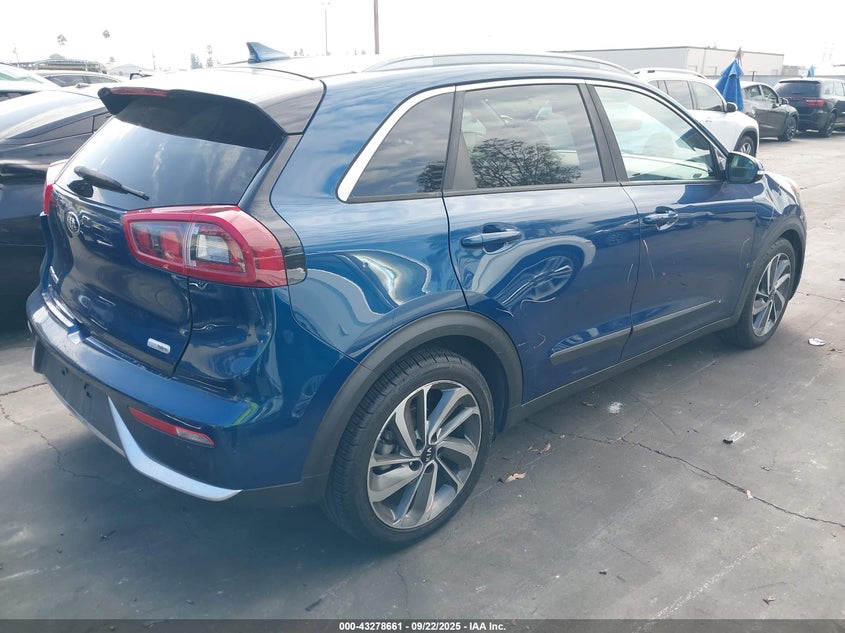 Vin: kndce3lc6h5038143, lot: 43773265, kia niro touring 20174