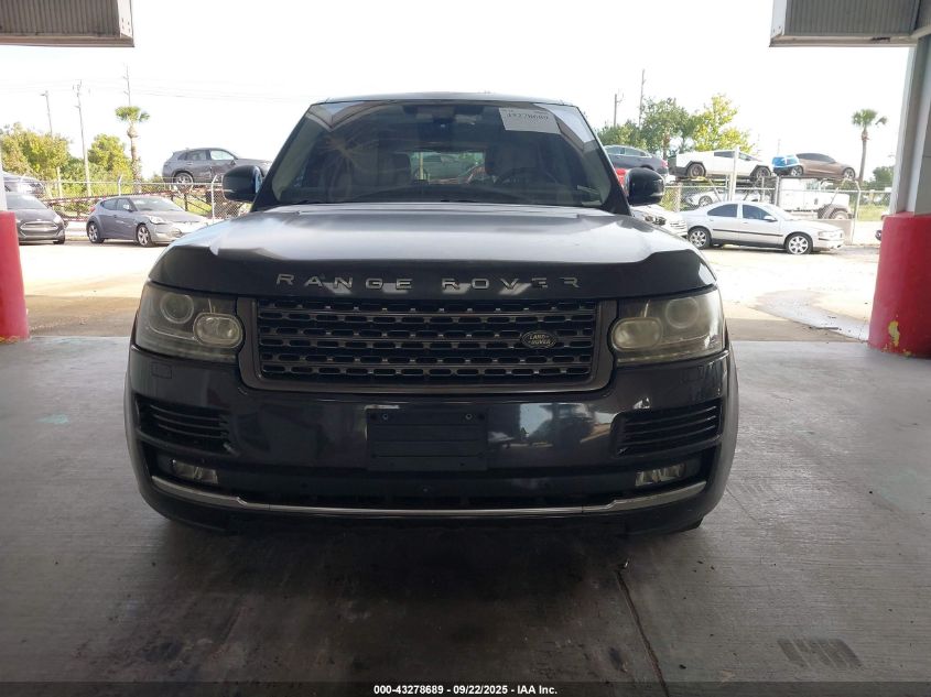 2016 Land Rover Range Rover 3.0L V6 Supercharged VIN: SALGR2VF5GA259741 Lot: 43278689