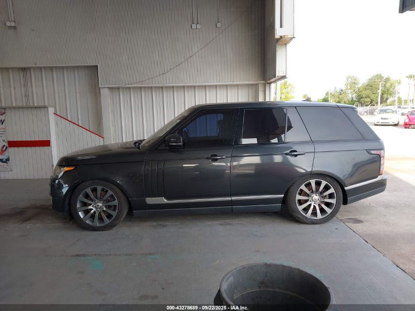 2016 Land Rover Range Rover 3.0L V6 Supercharged VIN: SALGR2VF5GA259741 Lot: 43278689