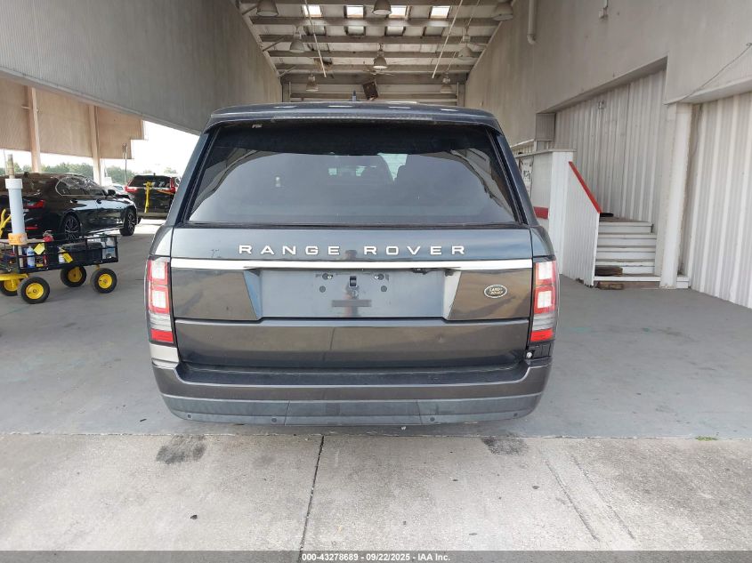 2016 Land Rover Range Rover 3.0L V6 Supercharged VIN: SALGR2VF5GA259741 Lot: 43278689