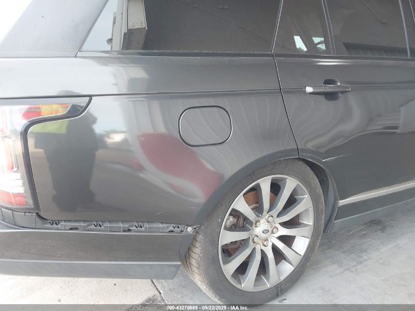 2016 Land Rover Range Rover 3.0L V6 Supercharged VIN: SALGR2VF5GA259741 Lot: 43278689