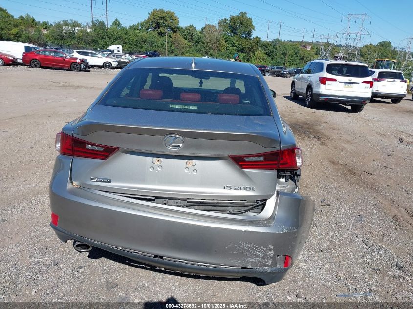 2016 Lexus Is 200T VIN: JTHBA1D26G5002046 Lot: 43278692