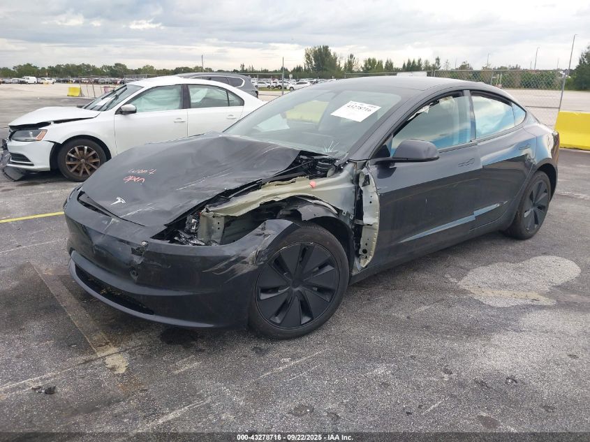 2025 Tesla Model 3 Long Range Rear-Wheel Drive grey sedan electric 5YJ3E1EA8SF030941 photo #3