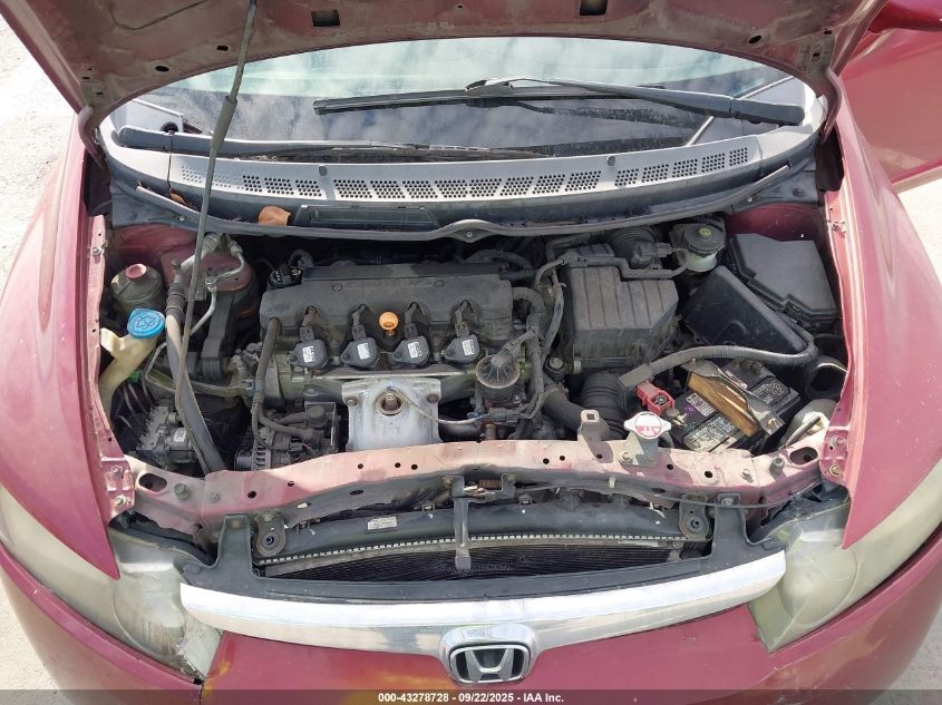 2008 Honda Civic Lx VIN: 1HGFA16588L117272 Lot: 43278728