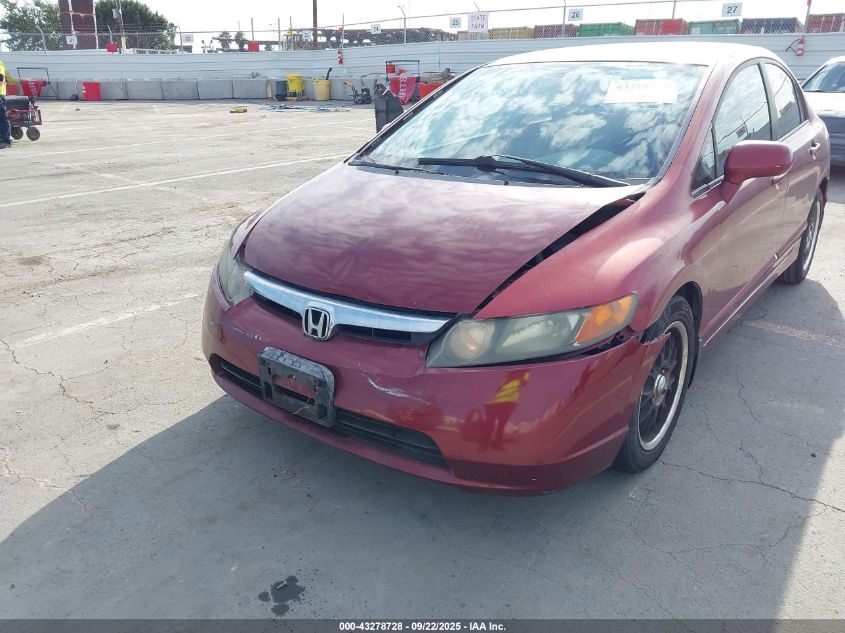 2008 Honda Civic Lx VIN: 1HGFA16588L117272 Lot: 43278728