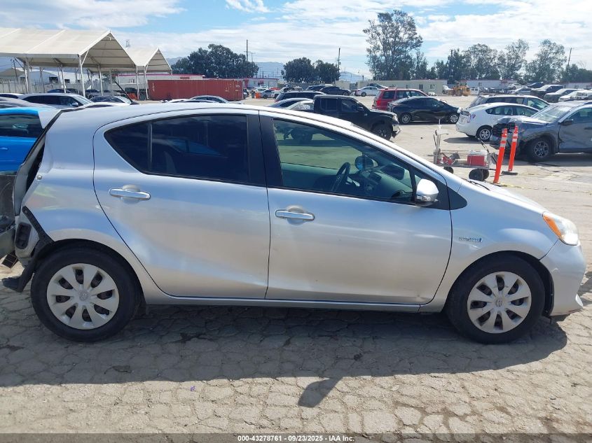 2013 Toyota Prius C One VIN: JTDKDTB38D1528018 Lot: 43278761