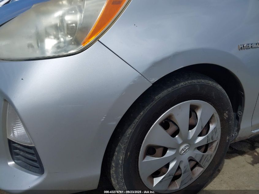 2013 Toyota Prius C One VIN: JTDKDTB38D1528018 Lot: 43278761