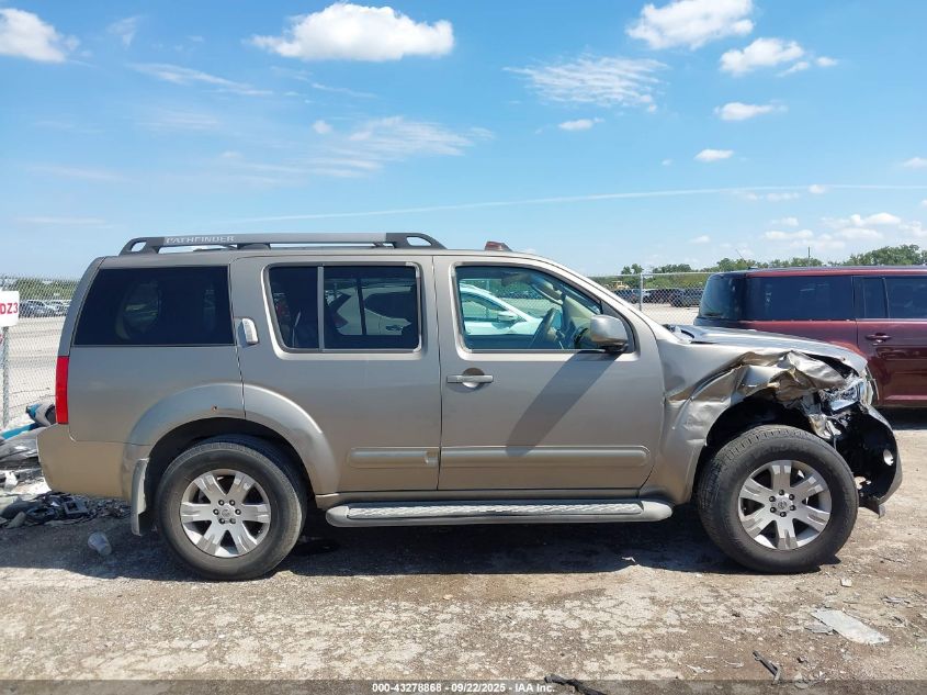 2005 Nissan Pathfinder Le VIN: 5N1AR18U05C744450 Lot: 43278868