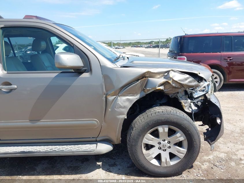 2005 Nissan Pathfinder Le VIN: 5N1AR18U05C744450 Lot: 43278868