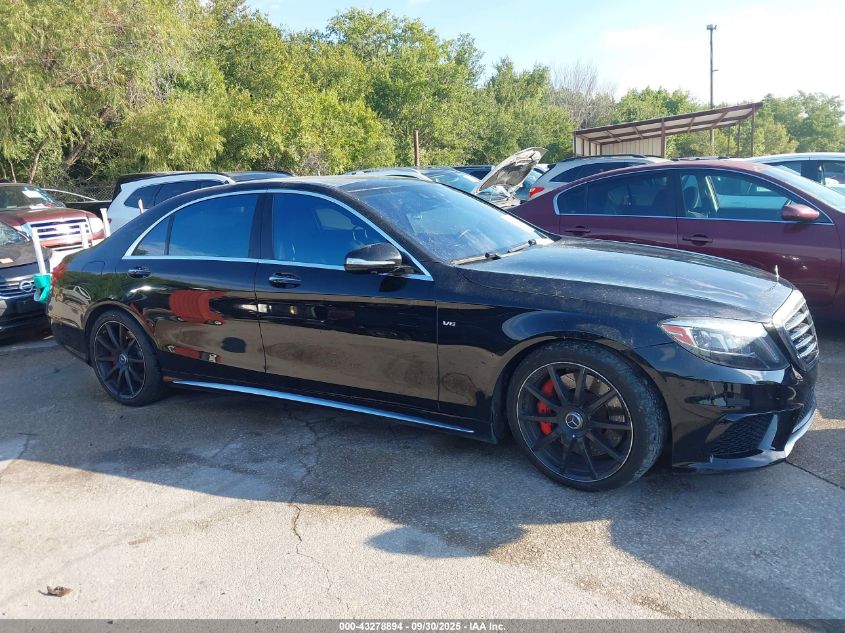 2016 Mercedes-Benz Amg S 63 4Matic VIN: WDDUG7JB4GA234268 Lot: 43278894