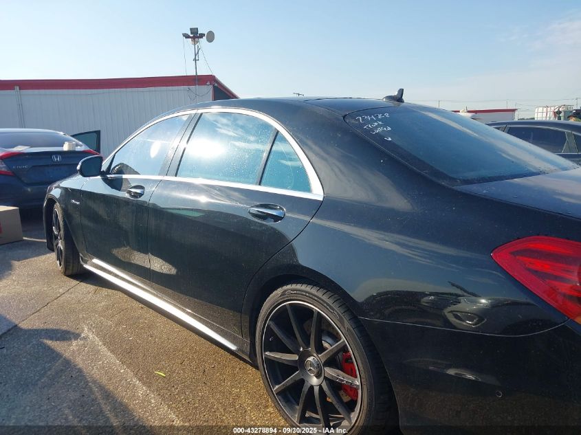 2016 Mercedes-Benz Amg S 63 4Matic VIN: WDDUG7JB4GA234268 Lot: 43278894