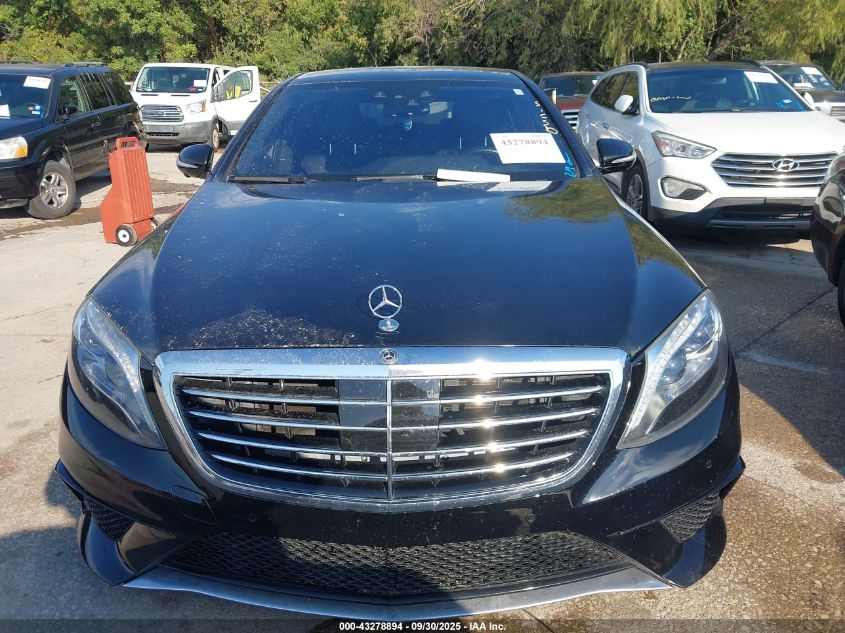 2016 Mercedes-Benz Amg S 63 4Matic VIN: WDDUG7JB4GA234268 Lot: 43278894