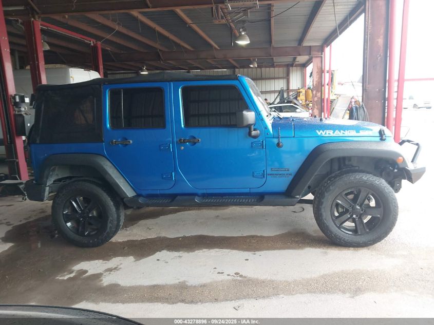 2016 Jeep Wrangler Unlimited Sport VIN: 1C4BJWDG0GL186762 Lot: 43278896