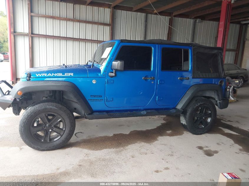 2016 Jeep Wrangler Unlimited Sport VIN: 1C4BJWDG0GL186762 Lot: 43278896