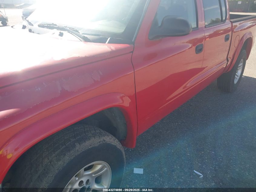 2004 Dodge Dakota Slt VIN: 1D7HG48N14S542424 Lot: 43278898