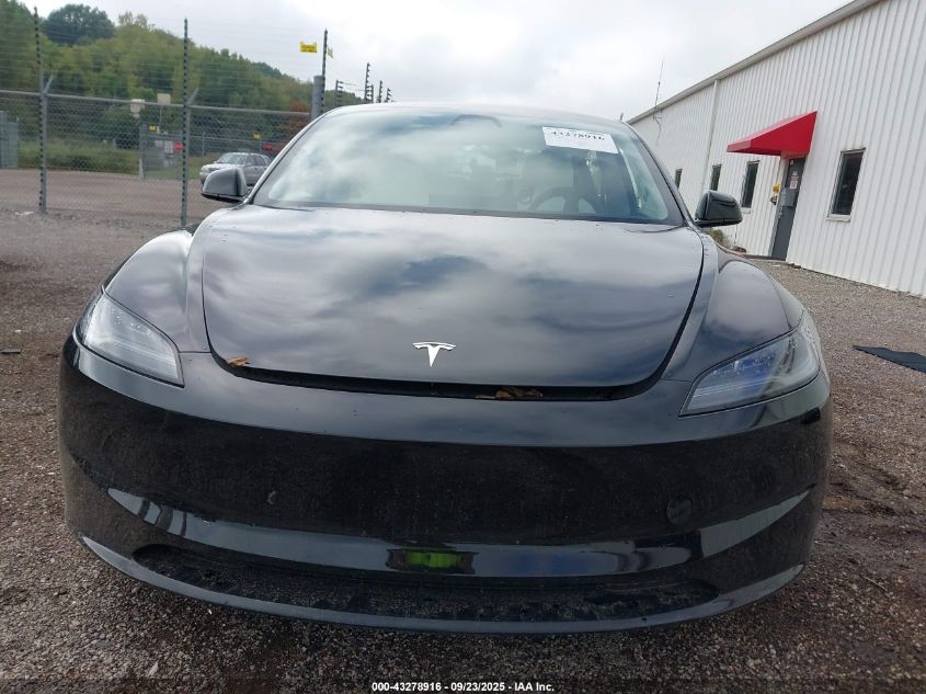 2025 Tesla Model 3 Long Range All-Wheel Drive VIN: 5YJ3E1EB9SF953857 Lot: 43278916