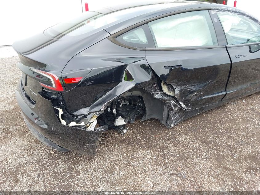 2025 Tesla Model 3 Long Range All-Wheel Drive VIN: 5YJ3E1EB9SF953857 Lot: 43278916