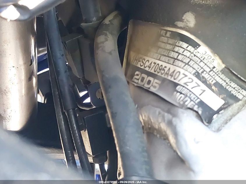 2005 Honda Gl1800 VIN: 1HFSC47095A407271 Lot: 43278992