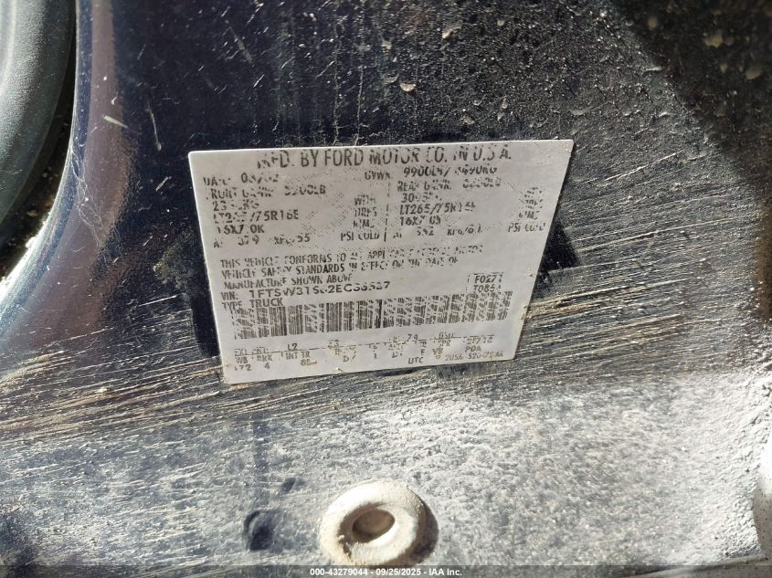 2002 Ford F-350 Lariat/Xl/Xlt VIN: 1FTSW31S62EC36537 Lot: 43279044