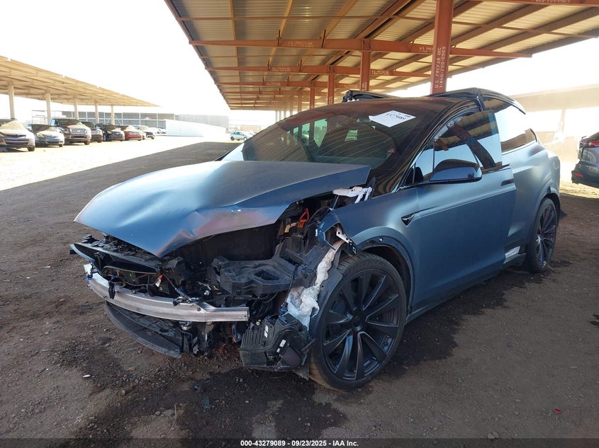 Vin: 7saxcbe58pf378409, lot: 43773693, tesla model x dual motor all-wheel drive/standard range 20232