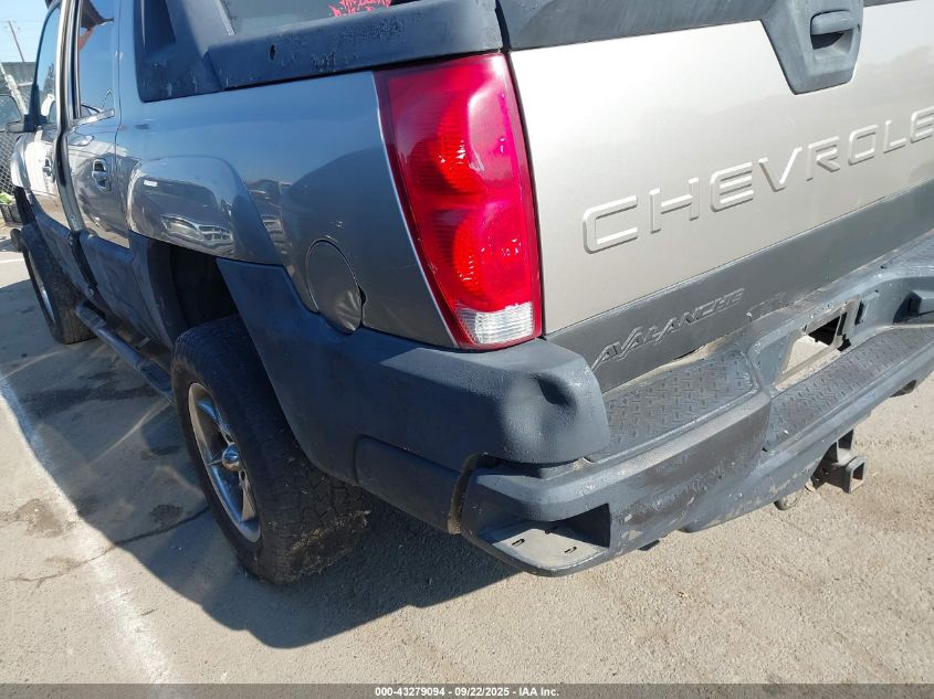 2002 Chevrolet Avalanche 1500 VIN: 3GNEC13T02G280159 Lot: 43279094