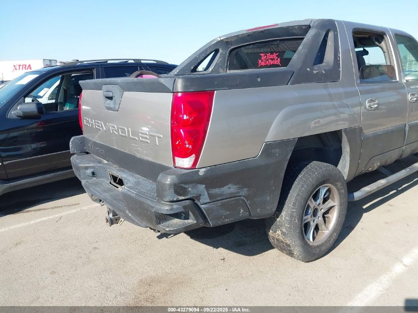 2002 Chevrolet Avalanche 1500 VIN: 3GNEC13T02G280159 Lot: 43279094