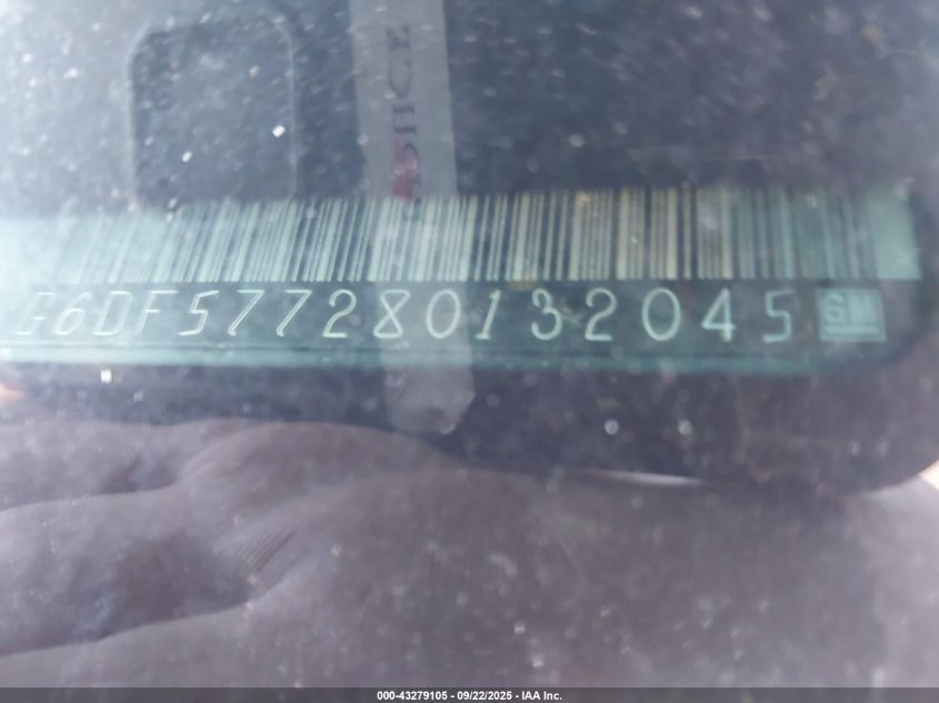 2008 Cadillac Cts Standard VIN: 1G6DF577280132045 Lot: 43279105