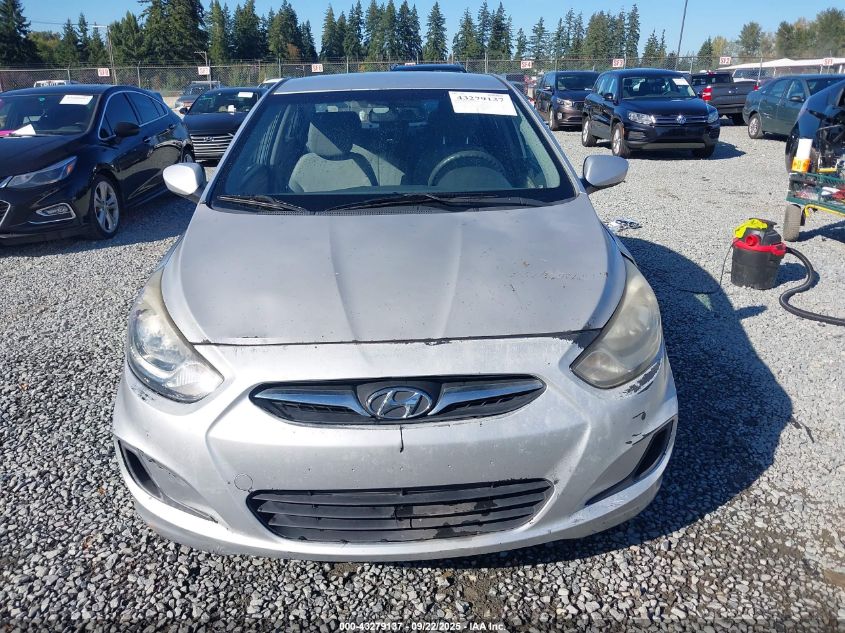 2012 Hyundai Accent Gls VIN: KMHCT4AE1CU255352 Lot: 43279137