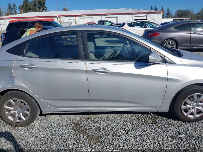 2012 Hyundai Accent Gls VIN: KMHCT4AE1CU255352 Lot: 43279137