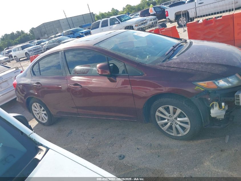 2012 Honda Civic Ex-L VIN: 19XFB2F95CE053732 Lot: 43279202