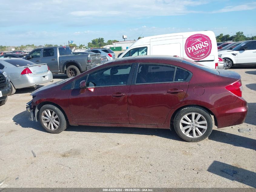 2012 Honda Civic Ex-L VIN: 19XFB2F95CE053732 Lot: 43279202