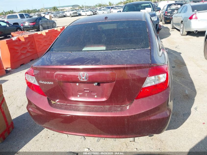 2012 Honda Civic Ex-L VIN: 19XFB2F95CE053732 Lot: 43279202