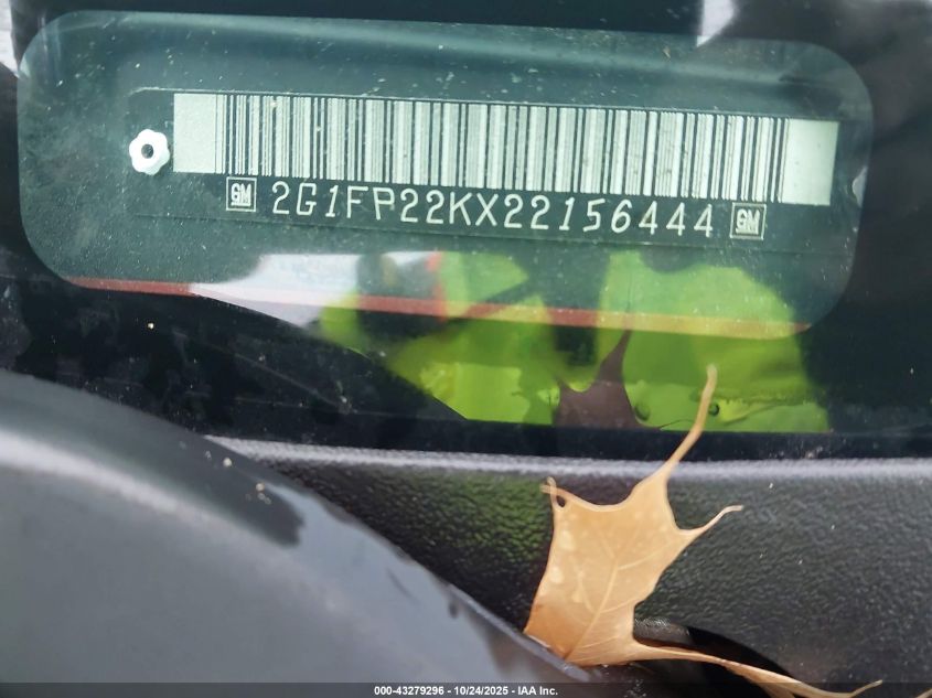 2002 Chevrolet Camaro VIN: 2G1FP22KX22156444 Lot: 43279296