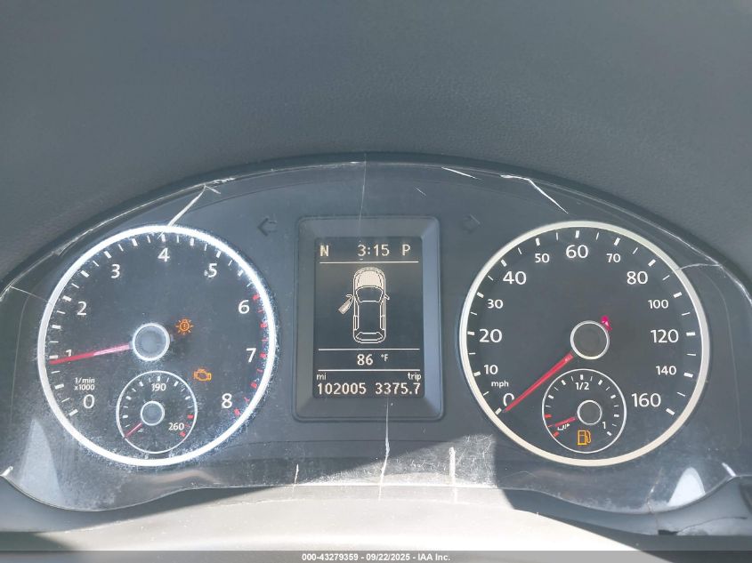 2013 Volkswagen Tiguan Se VIN: WVGAV3AX9DW560343 Lot: 43279359