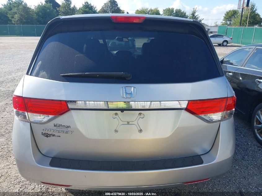 2014 Honda Odyssey Ex-L VIN: 5FNRL5H66EB116686 Lot: 43279430