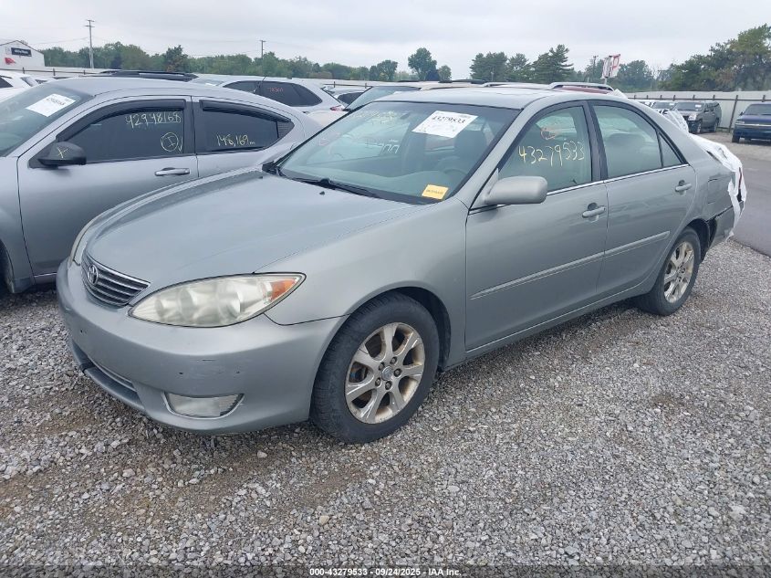 2005 Toyota Camry Xle V6 turquoise sedan gasoline 4T1BF30K45U614197 photo #3