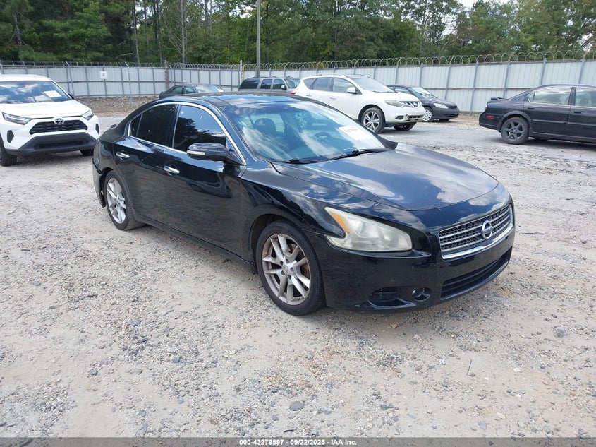 2009 Nissan Maxima 3.5 Sv W/Premium Pkg black sedan gasoline 1N4AA51E99C855225 photo #1