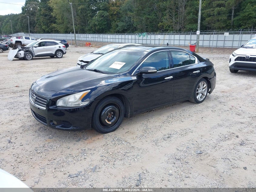 2009 Nissan Maxima 3.5 Sv W/Premium Pkg black sedan gasoline 1N4AA51E99C855225 photo #3
