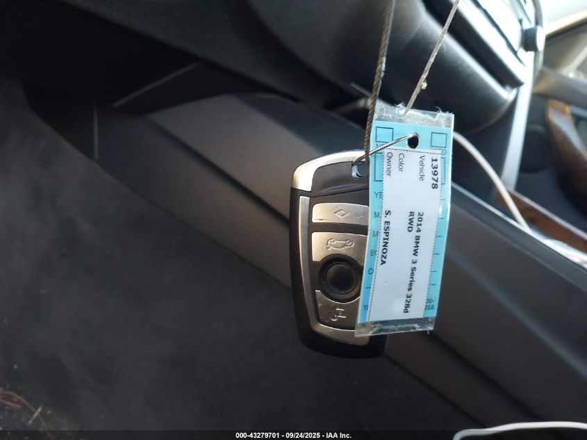 2014 BMW 328D VIN: WBA3D3C54EK153662 Lot: 43279701