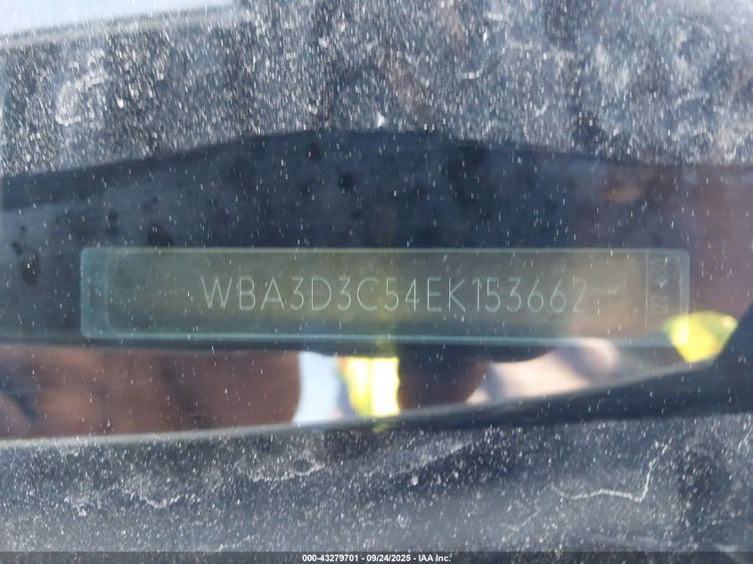 2014 BMW 328D VIN: WBA3D3C54EK153662 Lot: 43279701