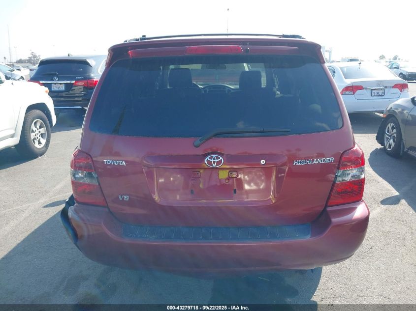 2005 Toyota Highlander V6 VIN: JTEDP21A250048540 Lot: 43279718