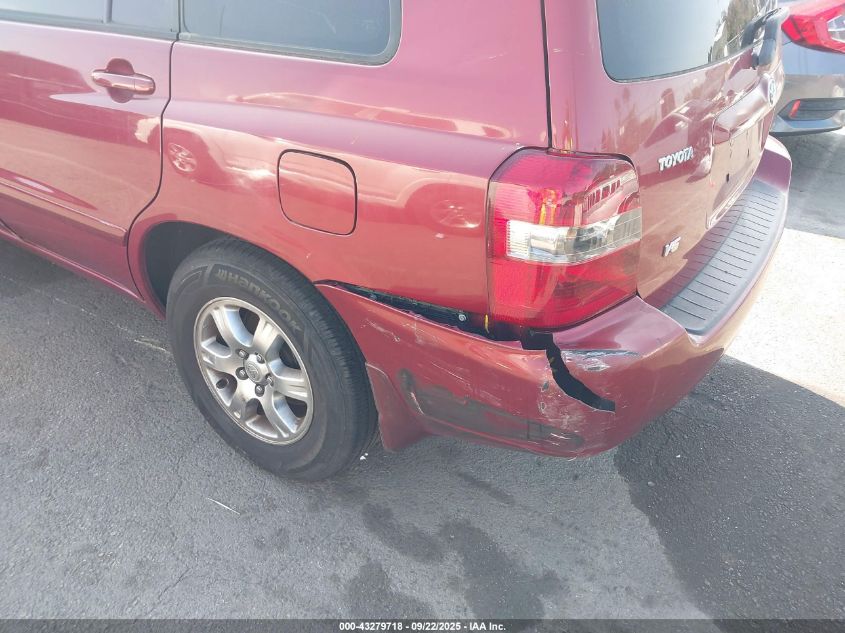 2005 Toyota Highlander V6 VIN: JTEDP21A250048540 Lot: 43279718